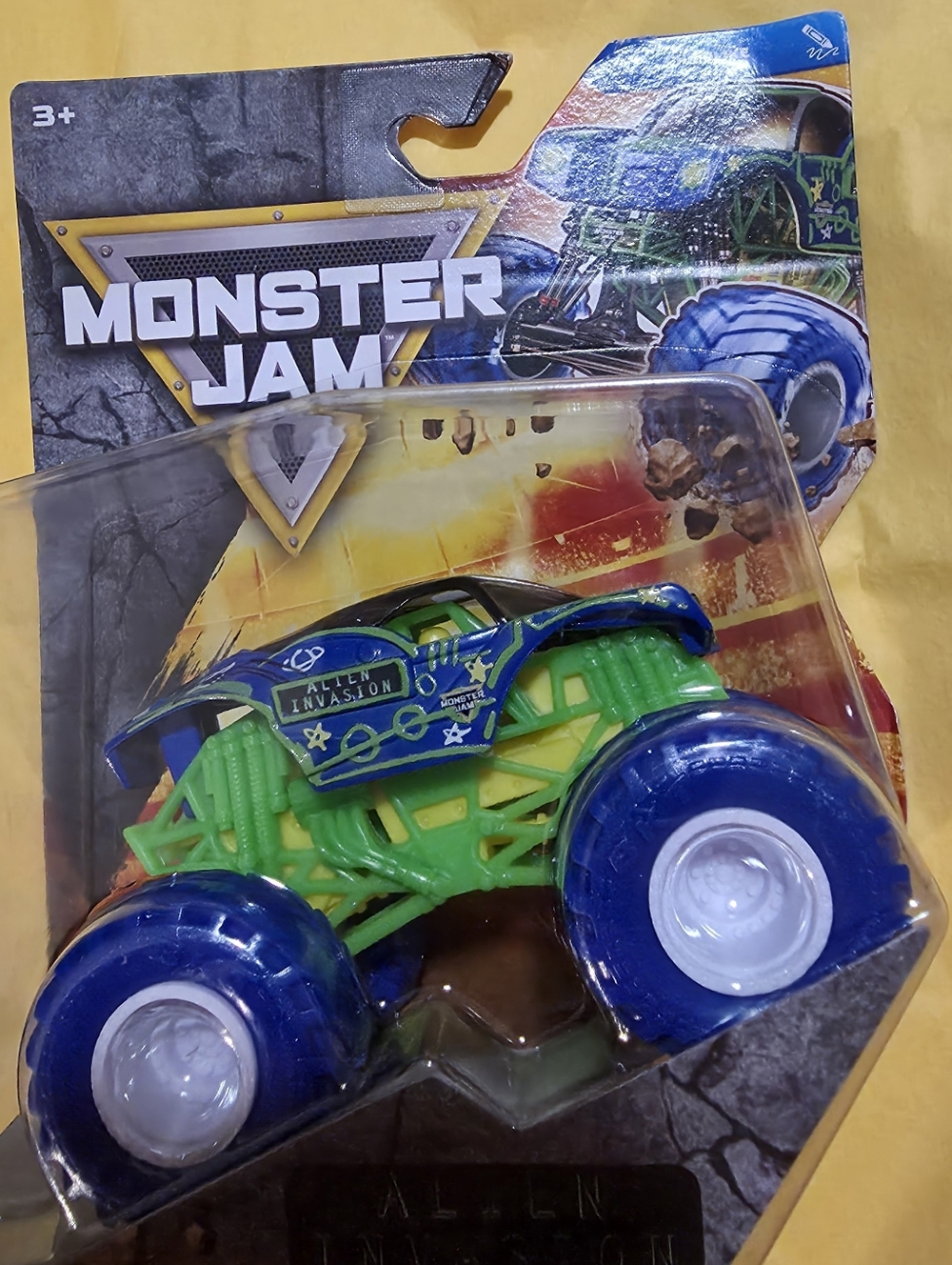 Monster Jam Alien Invasion Monster Truck Toy - Green & Blue